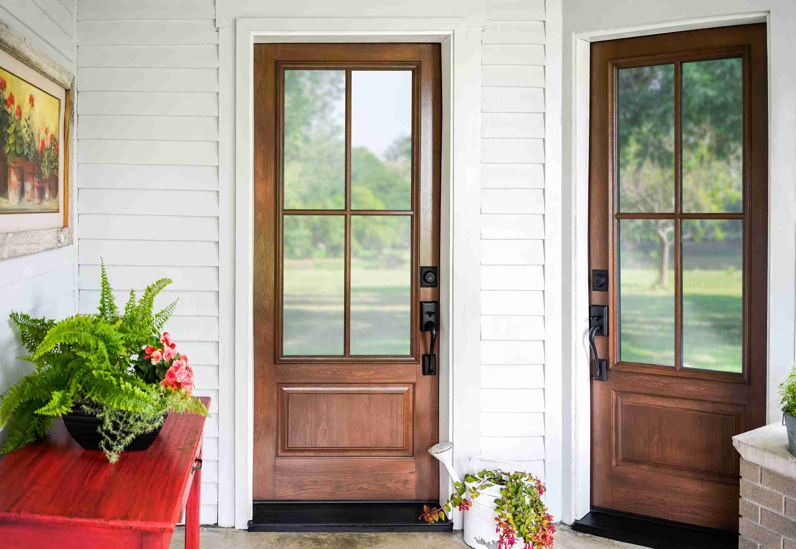 Custom Signet Cherry entry doors