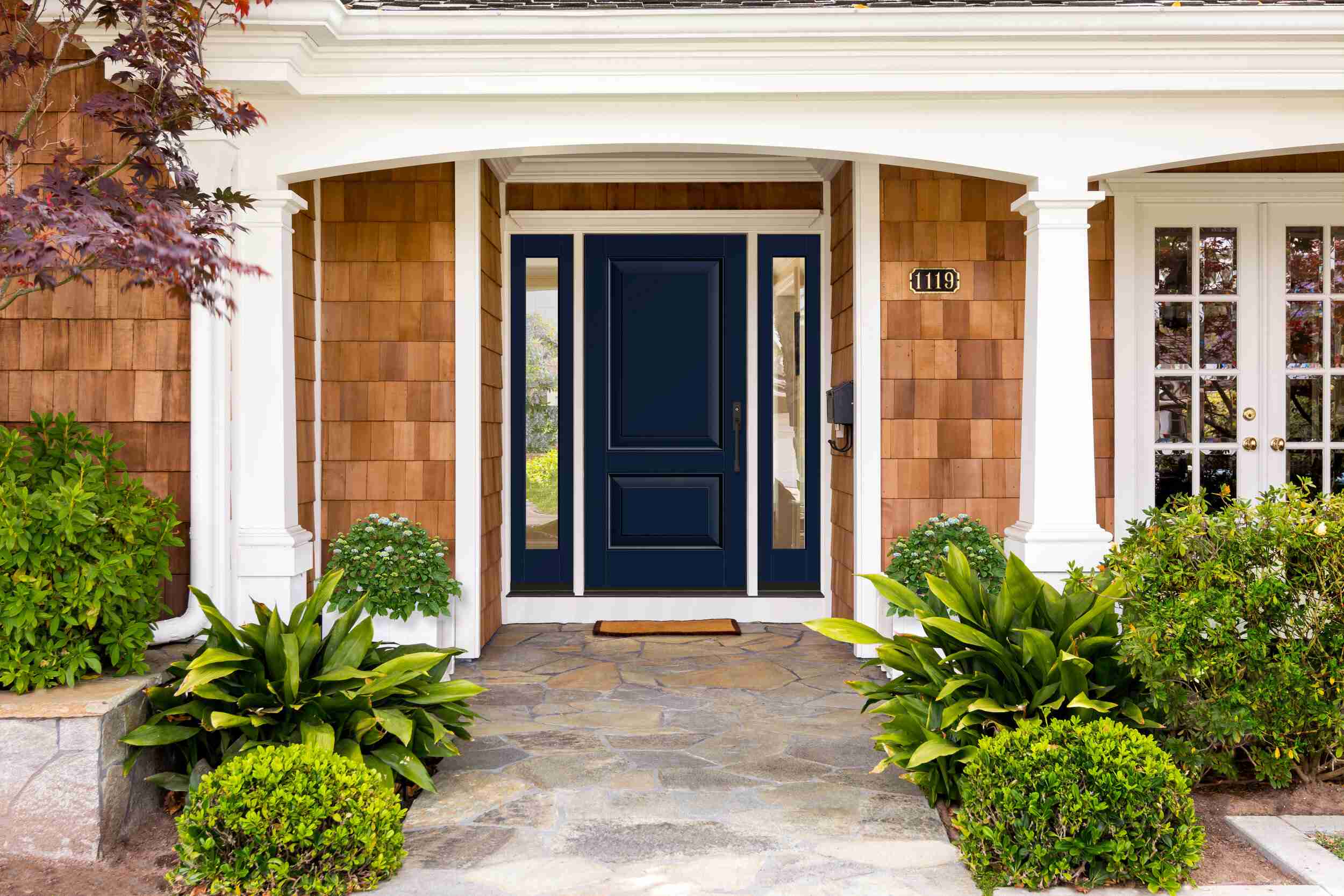 Indigo impact entry door installation