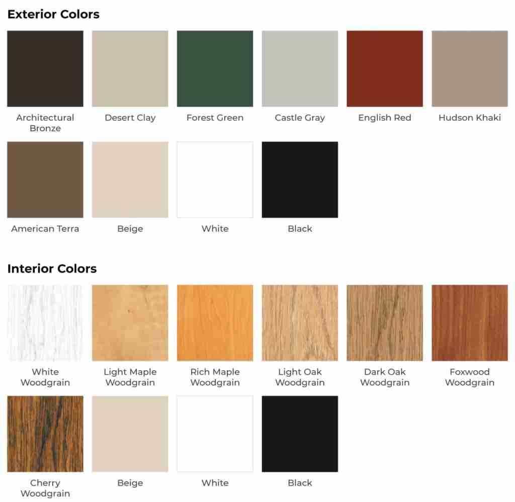 Energy-efficient window exteriors & interiors