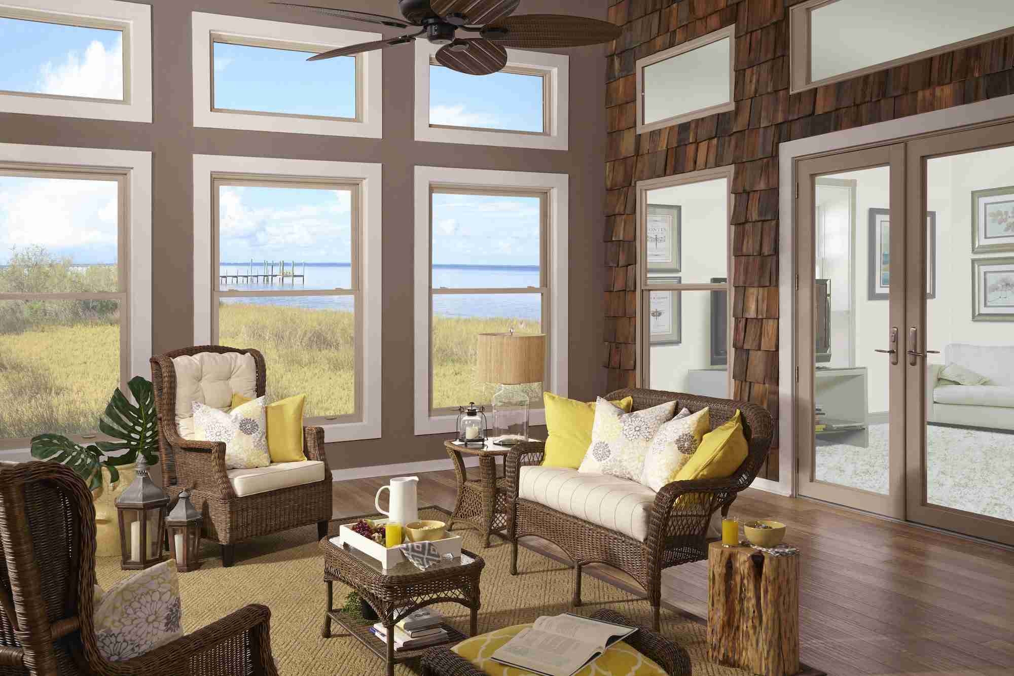 Single-hung vinyl replacement window